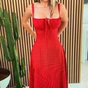 Chic Scarlet Mini Dress